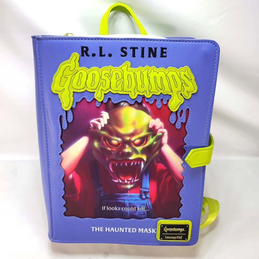 New Loungefly Goosebumps The Haunted Mask Figural Glow-In-The-Dark Backpack